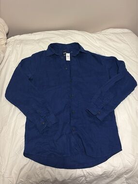 Gap Shirt - Navy Blue 100% lin